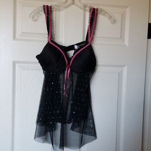 Cute BabyDoll Sheer Lingerie Top